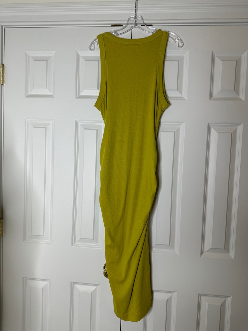 Michael Stars Wren Ribbed Midi Dress Snow Pea SzXL - Picture 7 of 10